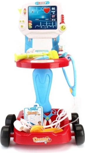 Carrito móvil con monitor EKG