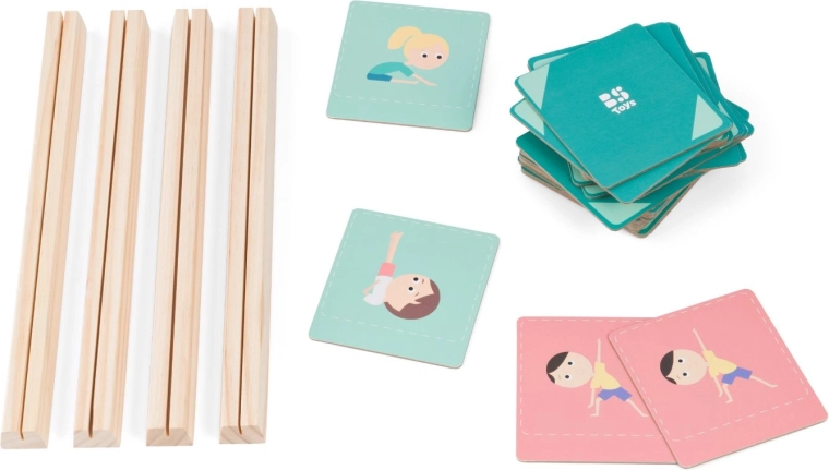 Actúa y encuentra – juego de memoria en movimiento con posturas de yoga