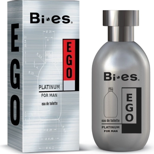 Agua de tocador para hombre BI-ES Platinum 100 ml