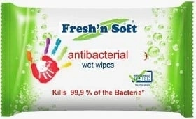Toallitas húmedas antibacterianas para manos Fresh 'n soft 60 uds