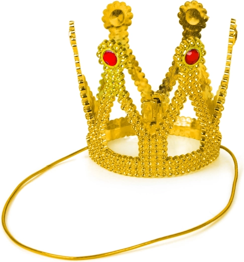 Corona dorada con pedrería para princesas y reinas