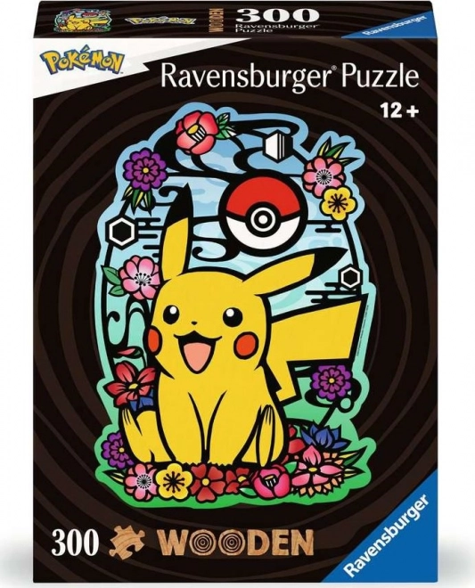 Puzle de madera con contorno POKÉMON Pikachu 300 piezas