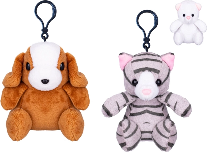 Llavero de peluche con mosquetón para niños