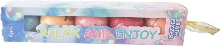 Bomba efervescente de baño – set de 5 uds (5× 67 g)