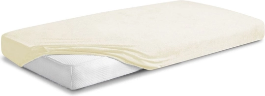 Sábana bajera ajustable de rizo prémium Babymatex color crudo 70 × 140 cm