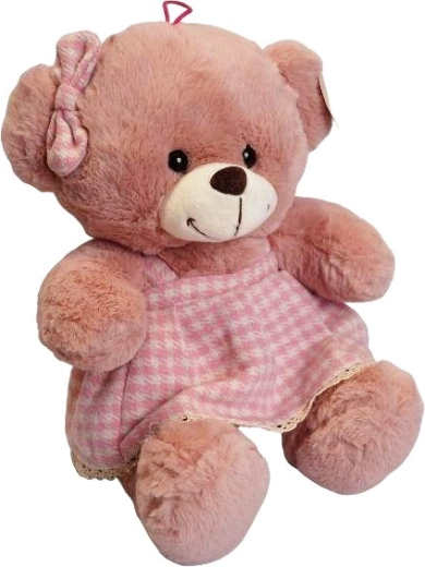 Osita de peluche rosa de 32 cm