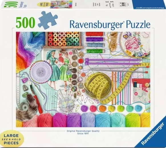 Puzzle Ravensburger Rincón de costura XXL 500 piezas