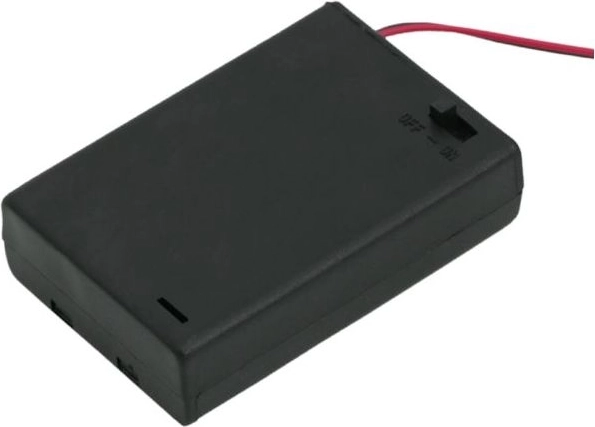 Portapilas para 3 baterías AA con interruptor