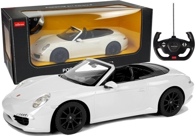 Coche RC Porsche 911 Carrera S Rastar 1:12 – Blanco