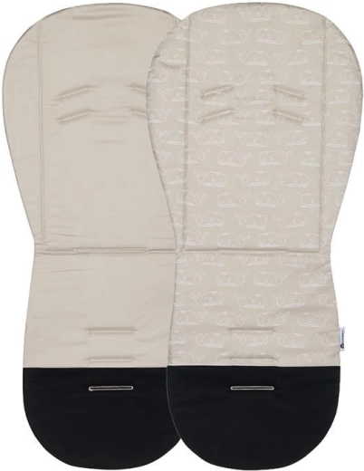 Petite&Mars colchoneta para cochecito Foamy beige whale