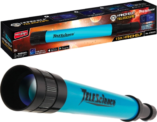 Telescopio infantil TeleScience 15×30 mm con aplicación Star Walk 2