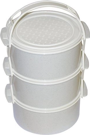 Portaviandas de plástico 3×1,5 l