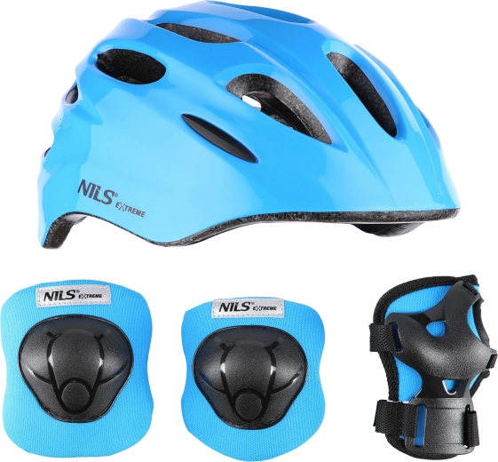 Casco infantil con protectores NILS Extreme – S
