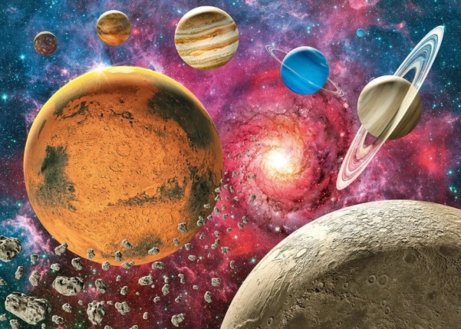 Puzzle CHERRY PAZZI espacio sobre el horizonte lunar – 1000 piezas