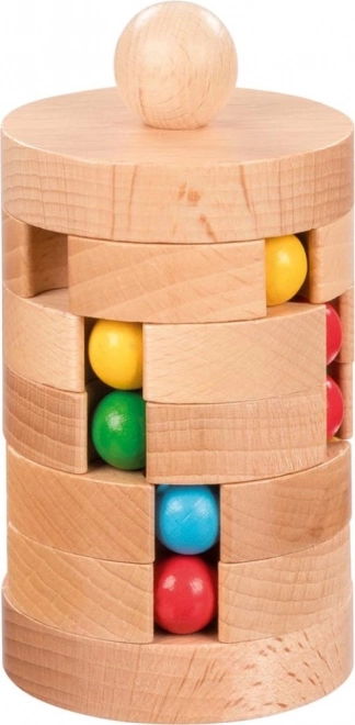 GOKI torre de bolas de madera – rompecabezas Torre de Babel