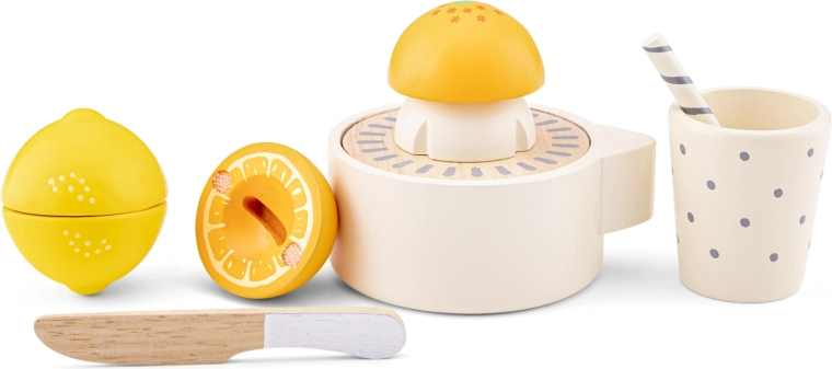 Exprimidor de cítricos de madera para cocina infantil