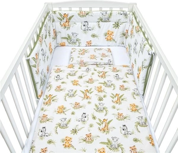 Ropa de cama infantil de 3 piezas New Baby Jungle 100×135 cm