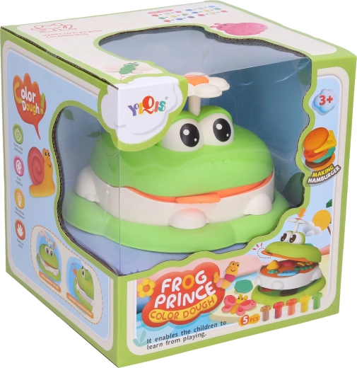 Plastilina – rana 15 cm, molde con moldes y plastilina