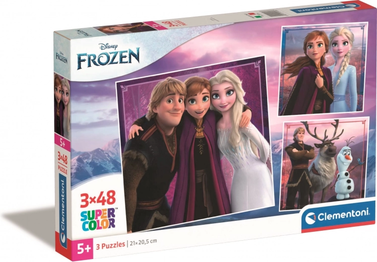Puzzle Clementoni Reino de Hielo 3×48 piezas