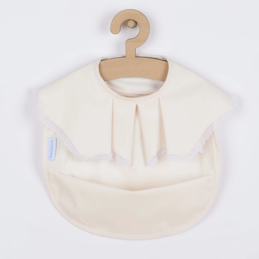 Babero de lujo lavable para niñas New Baby 34 × 25 cm