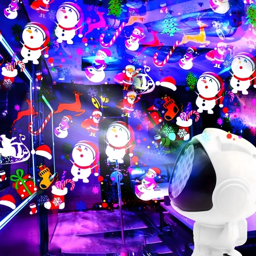 Proyección navideña con 16 motivos