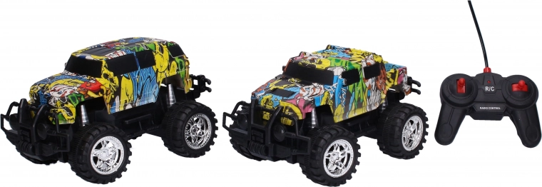 Coche todoterreno RC de 22 cm con iluminación