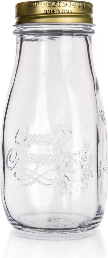 Botella de vidrio con tapa de 400 ml Quattro Stagioni