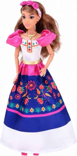 Vestido folclórico lleno de color