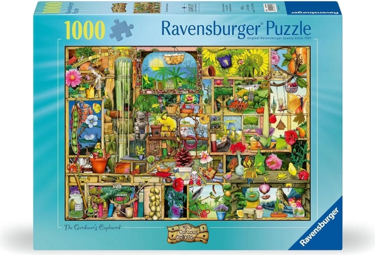 Puzzle Ravensburger Curious Cupboards 3: Armario del jardinero (1000 piezas)