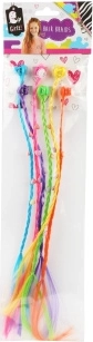 Trenzas con clip – mechones de colores para el pelo (6 uds)