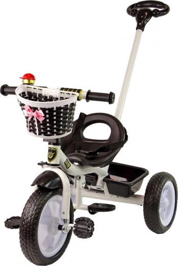 Triciclo infantil negro con ruedas EVA