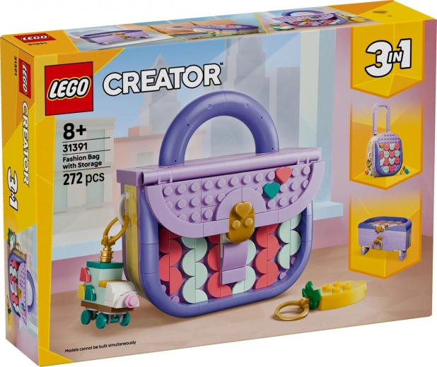 LEGO Creator 3 en 1 Bolso de moda con espacio de almacenamiento