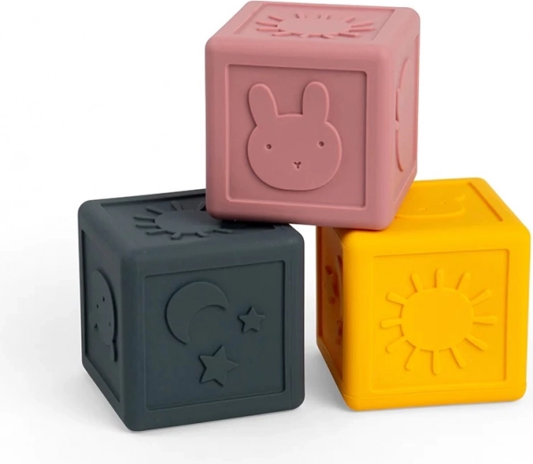 Cubos sensoriales de silicona para niños