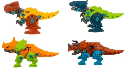 Cuatro dinosaurios para montar