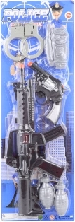 Set de policía con subfusil para niños