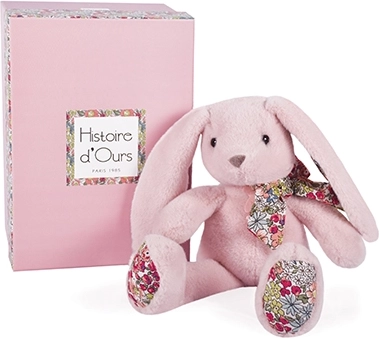 Conejito de peluche rosa 25 cm - Histoire d'Ours