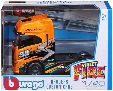Modelo de colección de vehículo de bomberos BBU Iveco Fire Haulers Custom Cabs a escala 1:43