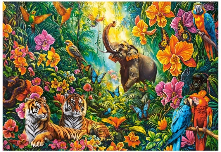 Puzzle Castorland Jungla en flor 1000 piezas