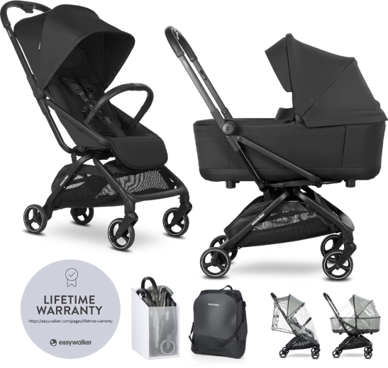 Easywalker Rockey S cochecito combinado pure black