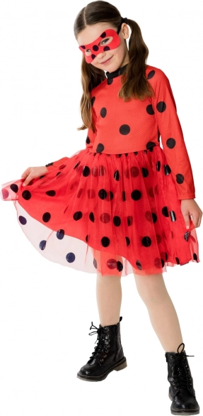 Vestido infantil Mariquita con falda tutu y diadema (5–8 años)