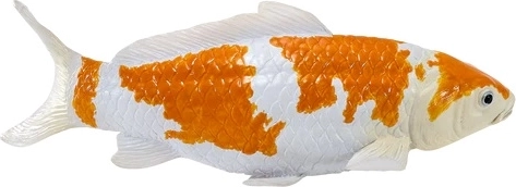 Detalles pintados a mano como en un pez real