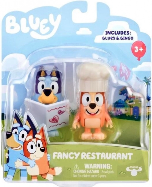 Set de figuras de Bluey - Restaurante de lujo