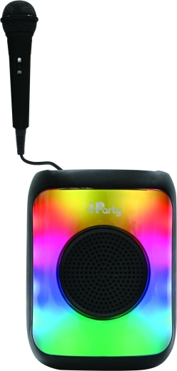 Diversión de karaoke con micrófono