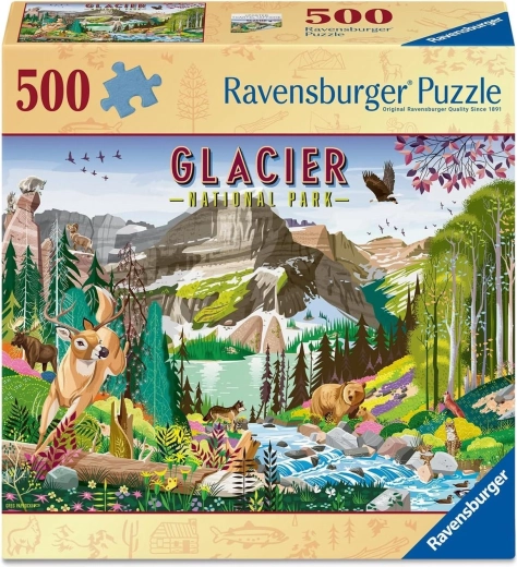Puzzle Ravensburger Parque Nacional: Glaciar 500 piezas