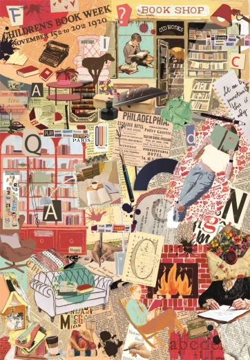 Puzzle Clementoni More is More: Libros y Escritura 1000 piezas