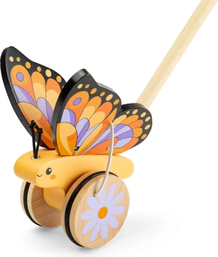 Bigjigs Toys correpasillos de madera mariposa