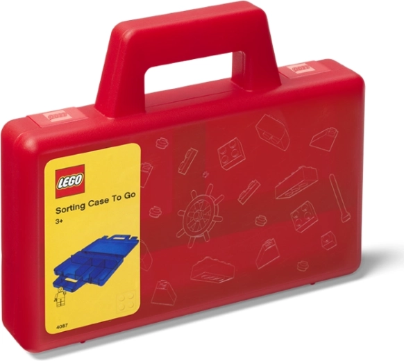 LEGO caja de almacenamiento To-Go roja