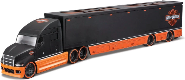 Maisto Harley-Davidson hauler negro 1:64