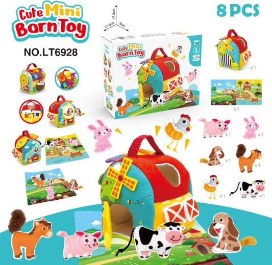Granja de peluche con accesorios
