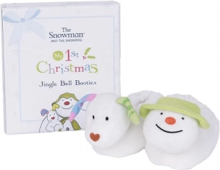 Set de regalo navideño con patucos sonajero Snowman & Snowdog